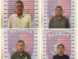 Satreskrim Polres Aceh Selatan Amankan Empat Terduga Pelaku Pengancaman dan Percobaan Perusakan Kantor BPKD