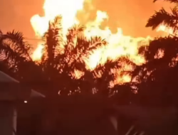 Ledakan Hebat Jalur Pipa TGI Guncang Batu Ampar Kemuning, Arus Lintas Riau–Jambi Lumpuh Total