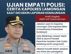 Ujian Empati Aparat Kepolisian: Pengalaman Kapolres Lamongan Saat Melaporkan Kasus Pencurian