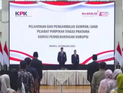 KPK Lantik Enam Pejabat Pimpinan Tinggi Pratama, Perkuat Struktur Pemberantasan Korupsi