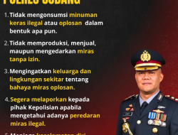 Polres Subang Imbau Masyarakat Tidak Mengonsumsi dan Mengedarkan Miras Ilegal Demi Menjaga Kamtibmas Kondusif