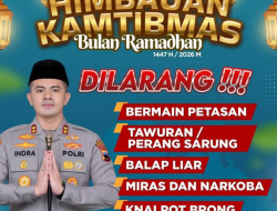 Polres Boyolali Keluarkan Imbauan Kamtibmas Ramadhan 1447 H, Tegaskan Larangan Petasan, Tawuran, Balap Liar hingga Penyalahgunaan Miras dan Narkoba