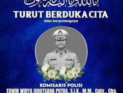 Keluarga Besar Ditlantas Polda Kalsel Sampaikan Duka Cita atas Wafatnya Kompol Edwin Widya Dirotsaha Putra
