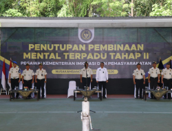 Kementerian Imigrasi dan Pemasyarakatan Tutup Pembinaan Mental Tahap II Bagi Pegawai