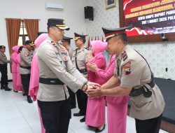 Sertijab dan Corp Raport, Polres Kebumen Rotasi Empat Kapolsek