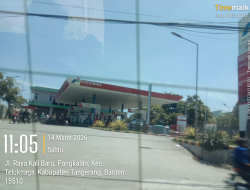 Diduga Terjadi Penimbunan Pertalite, Antrean Panjang Motor Thunder Modifikasi Terpantau di SPBU Teluknaga Tangerang