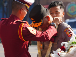 Taruna Akpol Sambut Gubernur Baru Irjen Pol Daniel Tahi Monang Silitonga dengan Tradisi Cordon di Gerbang Tanggon Kosala
