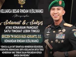 Keluarga Besar Rindam III/Siliwangi Sampaikan Apresiasi dan Ucapan Selamat atas Kenaikan Pangkat Brigjen TNI Bagus Budi Adrianto