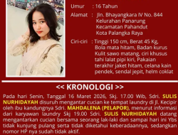 Remaja 16 Tahun di Palangka Raya Dilaporkan Hilang, Keluarga Harap Bantuan Masyarakat