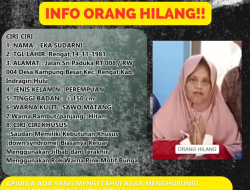 Polres Inhu Terbitkan Info Orang Hilang, Warga Diminta Bantu Pencarian Eka Sudarni