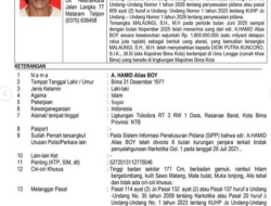 Polda Nusa Tenggara Barat (NTB) resmi menetapkan dua orang yang diduga sebagai bandar narkotika jaringan Bima ke dalam Daftar Pencarian Orang (DPO) .