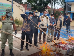 Bea Cukai Langsa Musnahkan 545 Ribu Batang Rokok Ilegal Senilai Rp1,29 Miliar, Kerugian Negara Capai Rp886 Juta