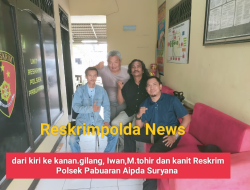KANIT RESKRIM POLSEK PABUARAN SAMBUT KUNJUNGAN WAKIL KETUA AWP, PERKUAT SINERGI DENGAN INSAN PERS.