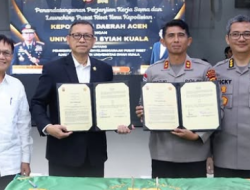 Polda Aceh–Universitas Syiah Kuala Resmi Dirikan Pusat Riset Ilmu Kepolisian, Perkuat Kolaborasi Akademik dan Penegakan Hukum