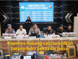 Polisi Bongkar Pabrik Pestisida Palsu di Subang–Garut, Ribuan Produk Siap Edar Disita