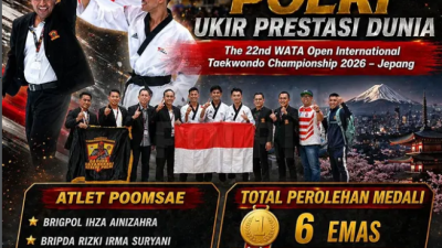 Tim Taekwondo Garbha Presisi Polri Ukir Prestasi Internasional, Raih 6 Emas di Kejuaraan WATA 2026 Jepang