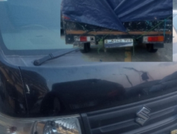 MOBIL SUZUKI CERRY PICK UP PELAT. GANDA TERINDIKASI PENGANGKUT GAS LPG ILEGAL DIAMANKAN POLRES BEKASI